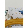 ETE HOMETEX ÇİFT KİŞİLİK WELSOFT UYKU SETİ KELEBEK HARDAL 8696474232028